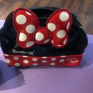 Minnie Mouse Polka Dot Cosmetic Bag New